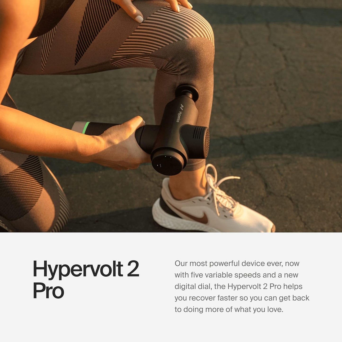 Hypervolt 2 Pro - Featuring Quiet Glide Technology - Handheld Percussion Massage Gun | 5 Speeds, 5 Interchangeable Heads | Helps Relieve Sore Muscles and Stiffness FSA-HSA Approved